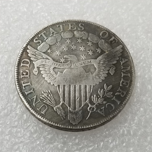 Commemorative coin 1802, silver eagle reverse overhang half body copper silver plated silver dollar silver round wholesale #3443