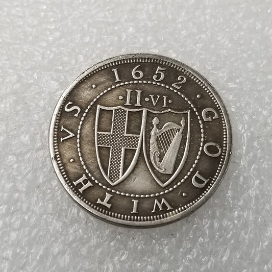 Commemorative Coin 1652 British Union Brass Silver Plated Old Silver Dollar Silver Round Wholesale #1807
