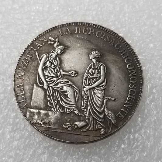 Commemorative Coin 1800 Brass Material Italian Silver Dollar Commemorative Coin I #1799
