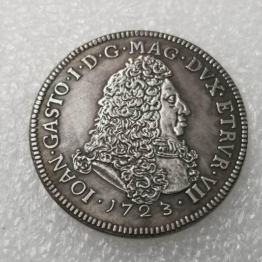 Commemorative Coin 1723 Italian Silver Plated Silver Dollar Silver Round Foreign Silver Dollar Collection #61