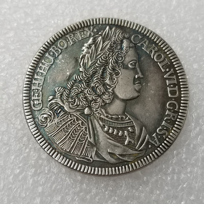 Commemorative coin 1728 Austrian silver plated silver dollar collection 6 #