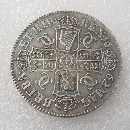 Commemorative coin 1662 silver plated coin Foreign silver dollar commemorative coin #1382