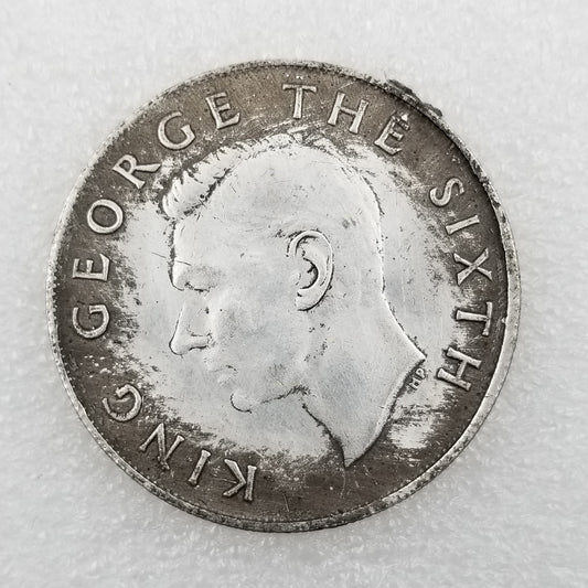 Commemorative Coin 1652-1952 Brass Material British Brass Silver Plated Old Silver Dollar Wholesale #032