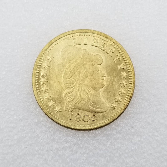 Commemorative Coin 1802 Brass Material American Foreign Silver Dollar Silver Round Wholesale #3210