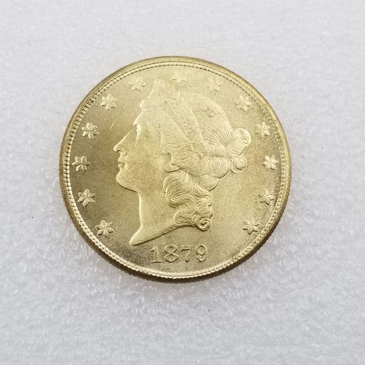 Commemorative Coin 1879 Brass Material American Foreign Silver Dollar Silver Round Wholesale