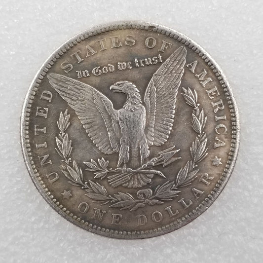 Commemorative Coin 1878 P Brass Material Brass Silver Plated Morgan Old Silver Dollar Foreign Silver Dollar