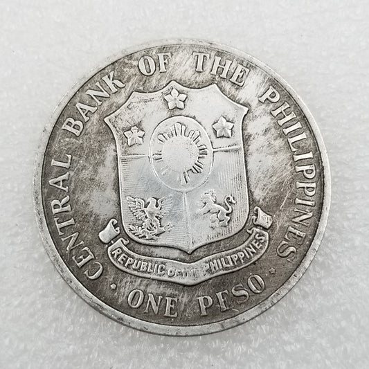 Commemorative Coin 1863 1963 Brass Material Philippine Brass Silver Plated Old Silver Dollar Wholesale #038