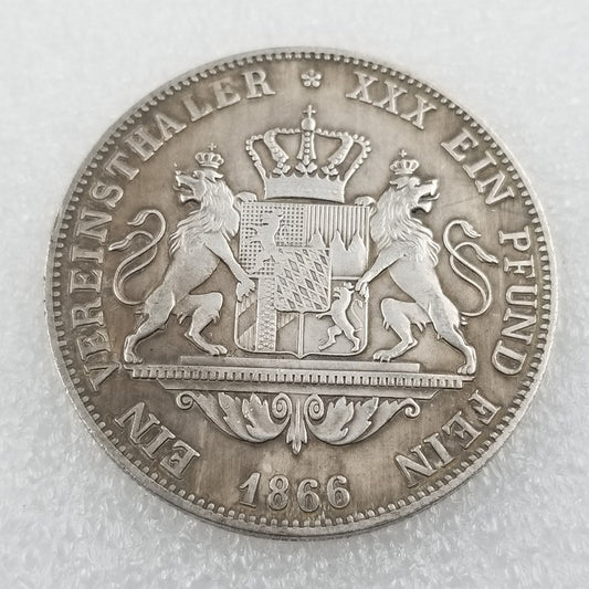 Commemorative Coin 1866 Brass Material German Commemorative Coin Silver Dollar Wholesale Collection #1556