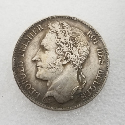 Commemorative Coin 1835 Brass Silver Plated