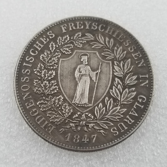 Commemorative Coin 1847 Brass Swiss 40 Coin Collection #1788