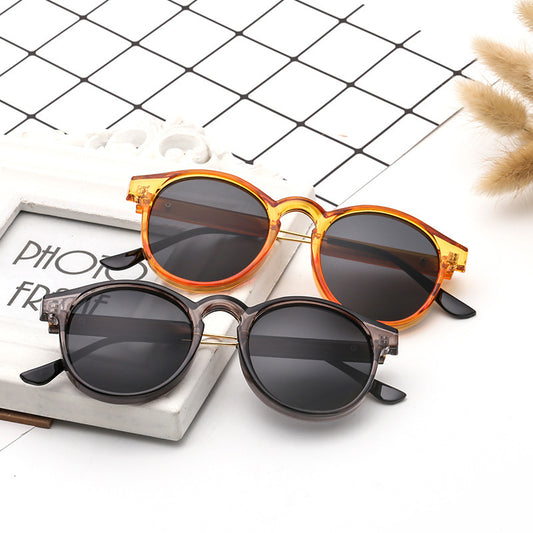 2023 Internet celebrity street shot sunglasses ins round face women's sunglasses sunglasses Korean version tide round Harajuku glasses wholesale