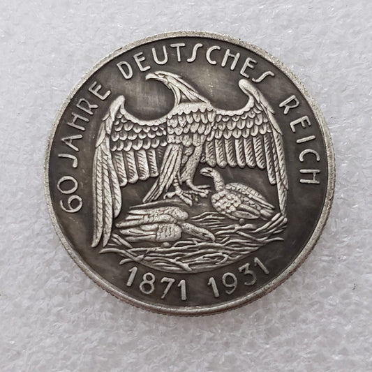 Commemorative Coin 1871-1931 German Commemorative Coin Silver Dollar Silver Round #932