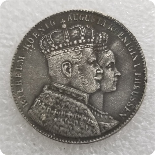 Commemorative Coin 1861 Brass Material German Silver Dollar Commemorative Coin Silver Dollar #1895