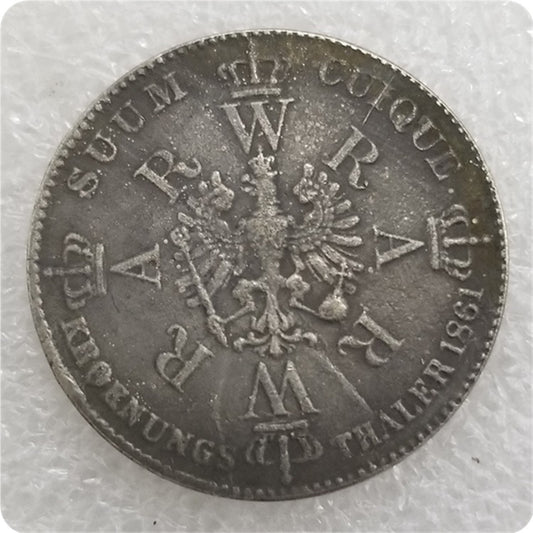 Commemorative Coin 1861 Brass Material German Silver Dollar Commemorative Coin Silver Dollar #1895