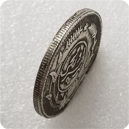 Wandering coin handicrafts Thickened Minguo six brass material Dihua silver round bureau made one or two commemorative coins silver dollar #0299