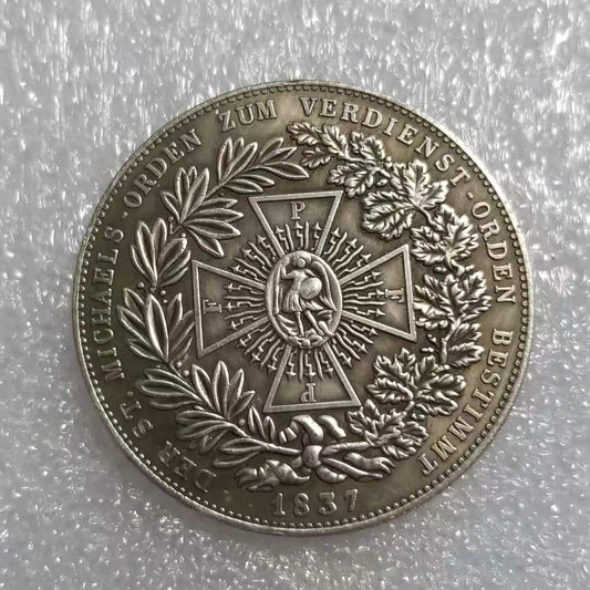 Commemorative Coin 1837 Brass Material German Silver Dollar Commemorative Coin Foreign Trade Collection #1537