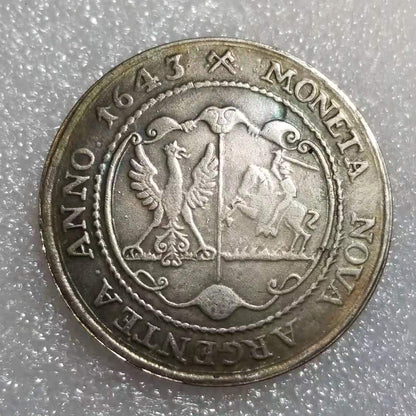 Commemorative Coin 1643 Brass Material Lithuanian Silver Dollar Commemorative Coin Wholesale