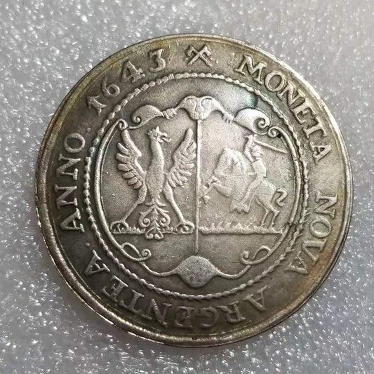 Commemorative Coin 1643 Brass Material Lithuanian Silver Dollar Commemorative Coin Wholesale