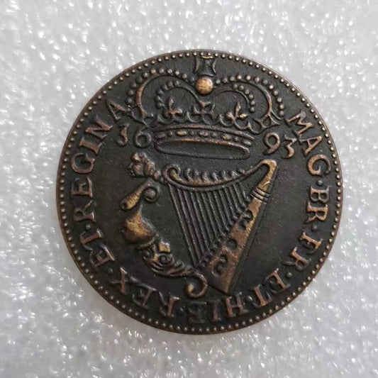 Commemorative Coin 1693 Brass Material Irish Copper Coin Commemorative Coin Wholesale #1484
