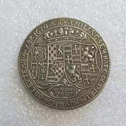 Commemorative Coin 1670 Brass Commemorative Foreign Silver Dollar Wholesale Collection #1331