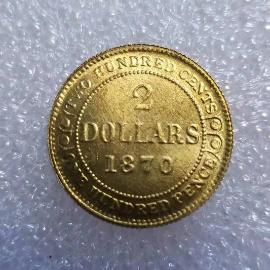 Commemorative Coin 1870 Canada 2 Brass Copy Coin #1351