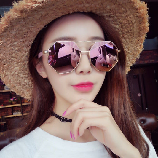 2023 new left bank Xiao Internet celebrity same sunglasses polygonal irregular sunglasses men's and women's sunglasses wholesale