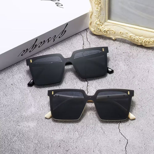 2023 new one-piece sunglasses summer trendy couple large-frame sunglasses fashionable wear sunshades advanced sense