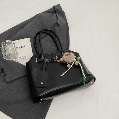 College students commute to class armpit bag Korean version retro trendy fashion shoulder bag 2024 autumn and winter portable tote bag