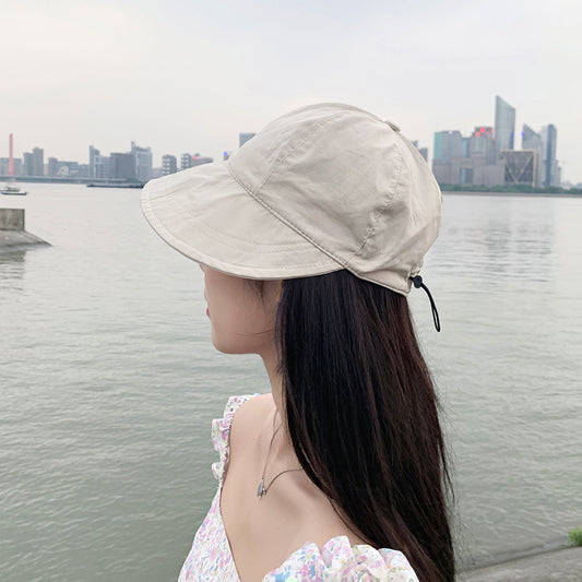 Zhao Ruth same sun hat children's summer thin sun hat UV protection face bucket hat breathable sun hat