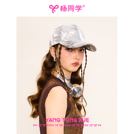 [Student Yang] Baseball cap Wasteland hat women's niche fashion wide brim versatile cap shows small face