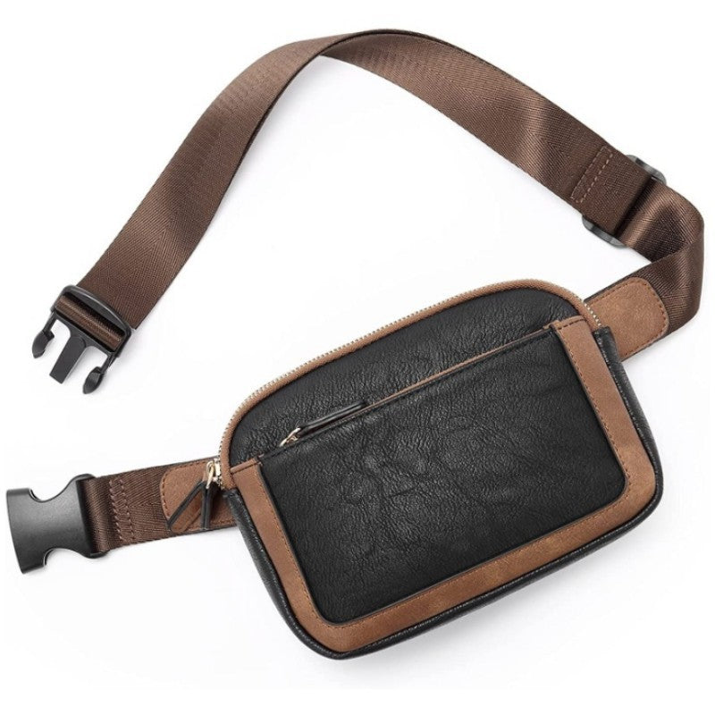 Women's fanny pack bag women's cross-border hot-selling artificial leather messenger pu leather men's breast bag women's bag new men's bag