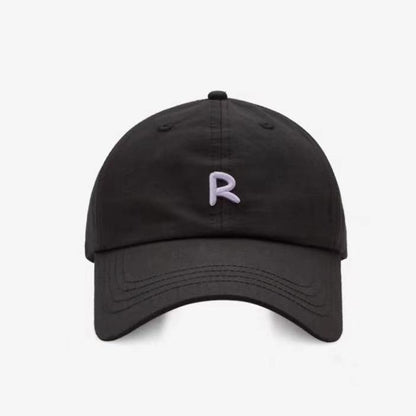 Wide brim design shows the face, small baseball cap for girls, thin breathable sun hat in summer, big brim soft top cap for men