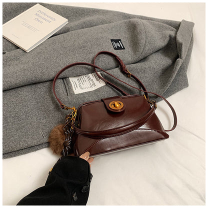 Winter new fashion trend exquisite small square bag gentle women's shoulder messenger bag women's bag retro bucket bag