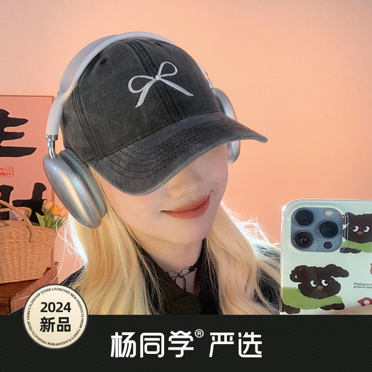 Classmate Yang peaked cap women's 2024 new thin and small face sports hat sunscreen baseball cap trendy one piece hair