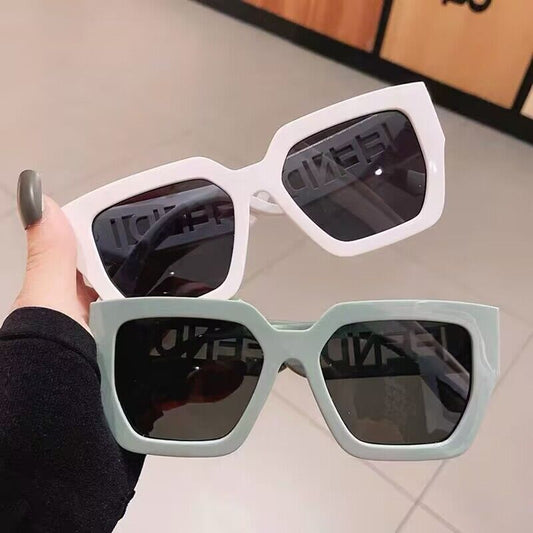 2023 fashion European and American trendy sunglasses hollow letter legs new Internet celebrity sunglasses fashion wear sunshade glasses
