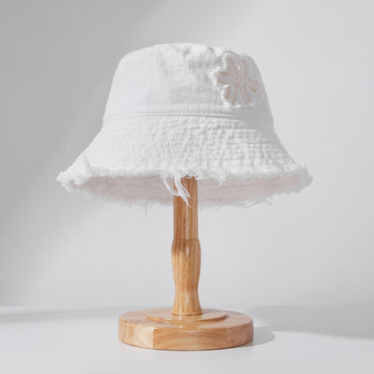 Classmate Yang bucket hat women's 2024 new summer big brim anti-ultraviolet sun hat sun hat