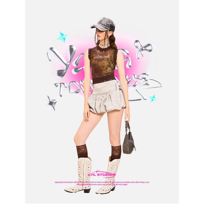 [Student Yang] T denim baseball cap retro American hat shows a small face new street cap big head circumference