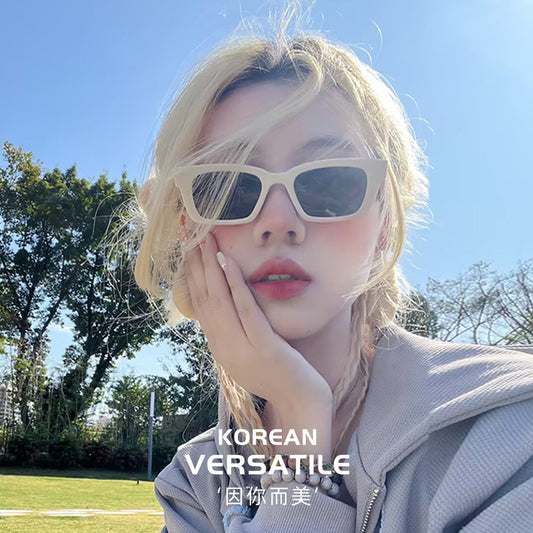 Classmate Yang, jennie, the same ink woman's high-end sense 2024 new trendy UV-proof gm sunglasses, one piece is sent on behalf of others.