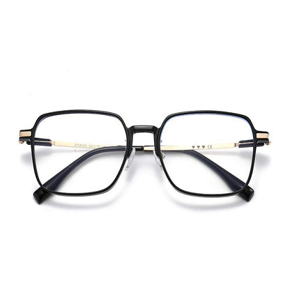 Xiaohongshu fashion explosion color-changing anti-blue flat mirror plain face thin versatile photo glasses cross-border hot-selling models