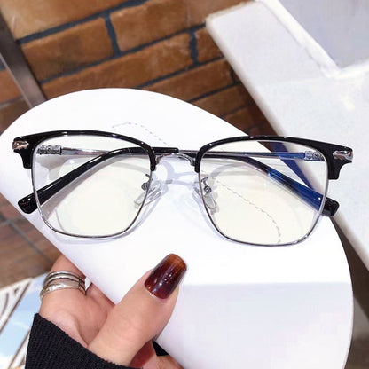 Xiaohongshu Douyin has the same anti-blue light optical fatigue myopia glasses for men, which can be matched with half-frame glasses and women's frames.