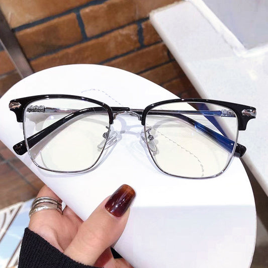 Xiaohongshu Douyin has the same anti-blue light optical fatigue myopia glasses for men, which can be matched with half-frame glasses and women's frames.