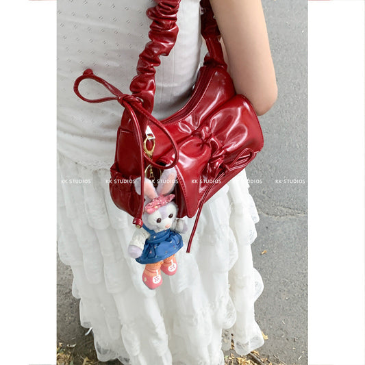 Wholesale French niche texture underarm bag women's bag 2024 new pleated shoulder bag
