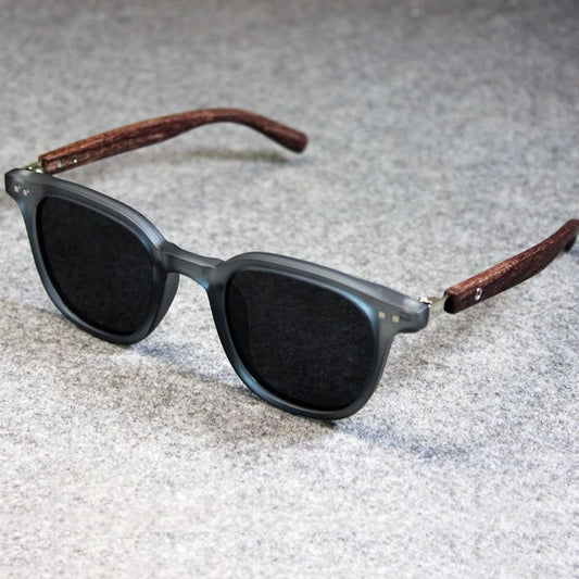 Wood grain legs, rice nails, sunglasses, women's European and American ins wind sunglasses, men's sunshade, sunscreen and UV protection sunglasses