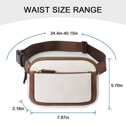Women's fanny pack bag women's cross-border hot-selling artificial leather messenger pu leather men's breast bag women's bag new men's bag