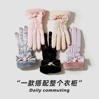 Classmate Yang strictly selects winter warm gloves for men and women, waterproof riding, velvet, windproof and cold-proof, couples cycling and driving cold