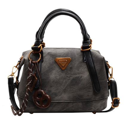 Winter retro handbag bag women's bag 2025 new fashionable large-capacity versatile casual commuter messenger pillow bag