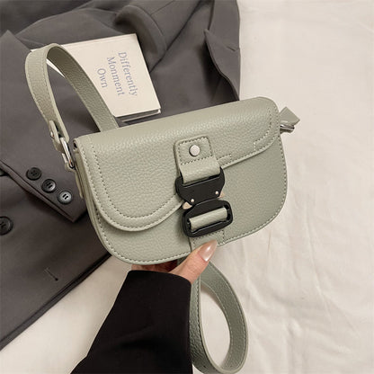 Women's messenger bag Women's bag Messenger bag Saddle bag Fashion 2025 Spring new foreign style shoulder bag Small square bag