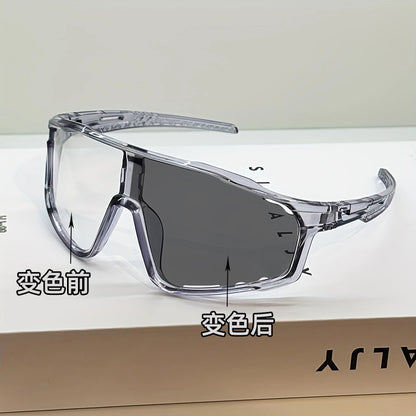 Color-changing cycling sunglasses Unisex outdoor sports day and night road bike windproof goggles
