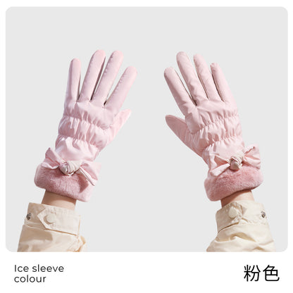 Classmate Yang strictly selects winter warm gloves for men and women, waterproof riding, velvet, windproof and cold-proof, couples cycling and driving cold
