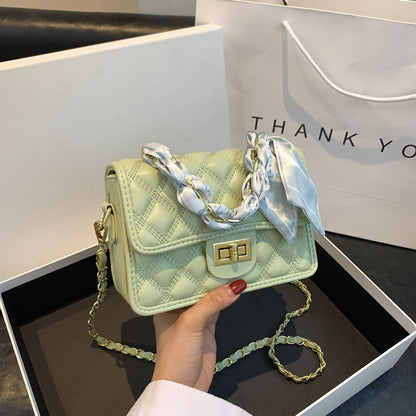 2023 cross-border small square bag rhombus chain small bag women's summer new crossbody versatile fashion shoulder armpit bag